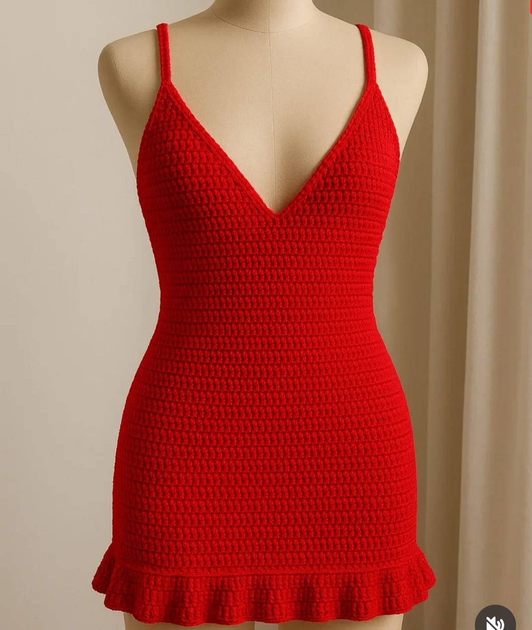 Red Yarnie Gown(RFONT  VIEW)
